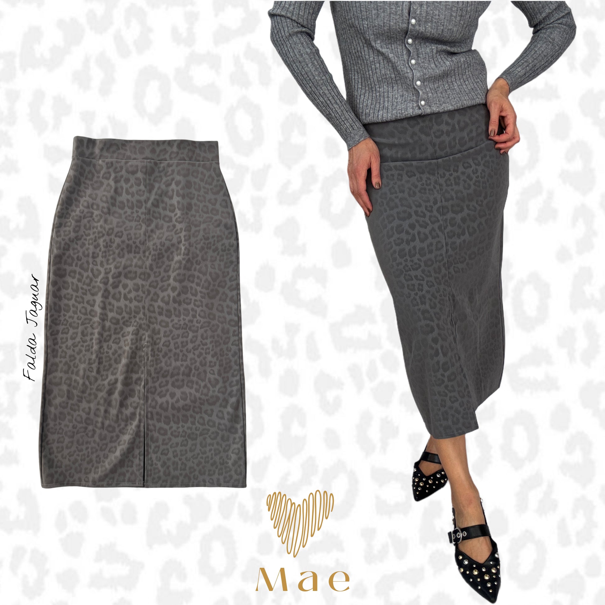 Falda Jaguar Eco-Cuero