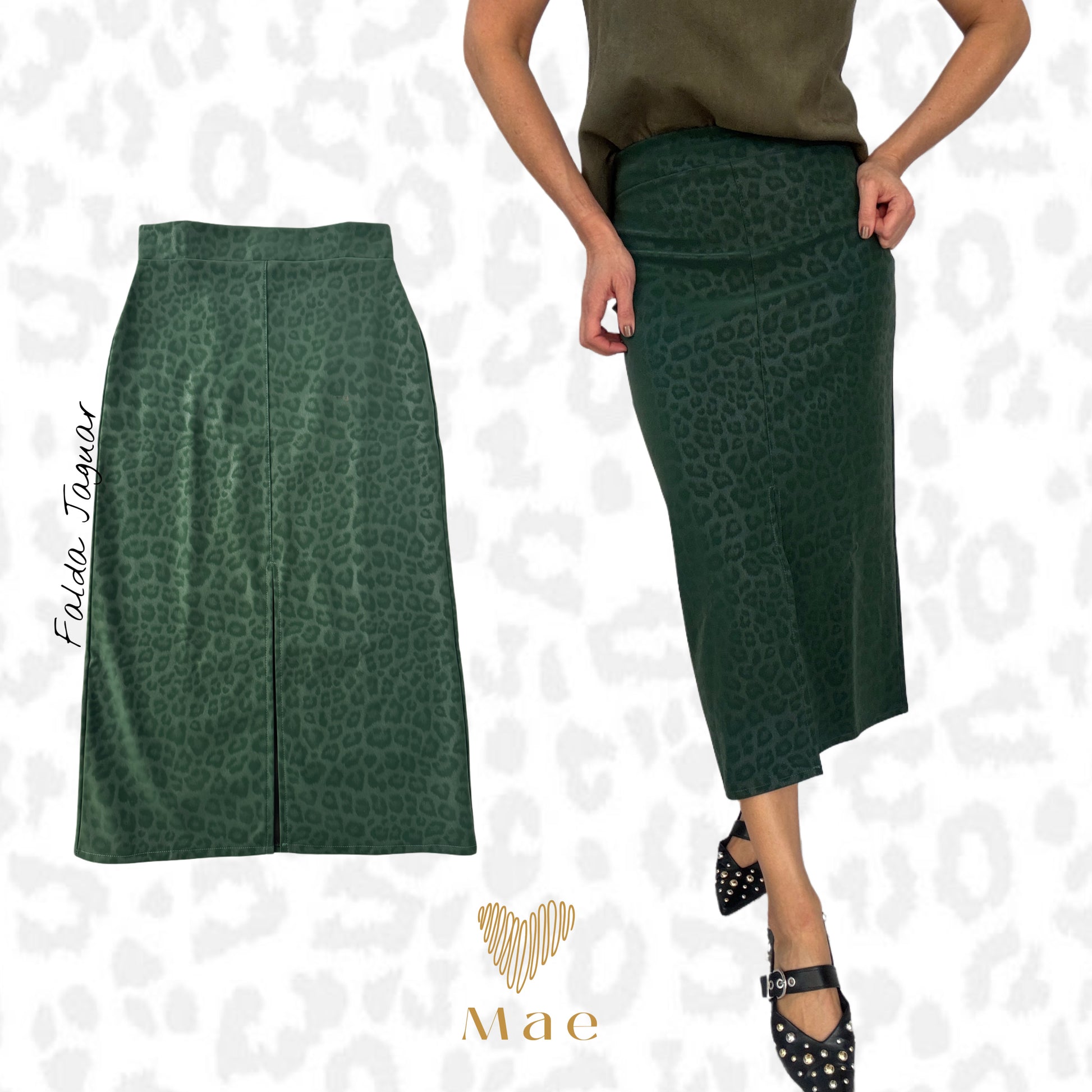 Falda Jaguar Eco-Cuero